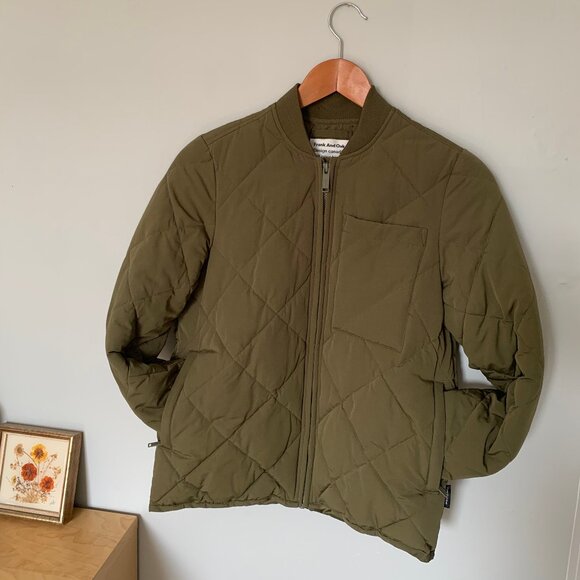 Frank & Oak | Skyline Bomber Jacket | Rosin Green | Size S - Picture 2 of 8